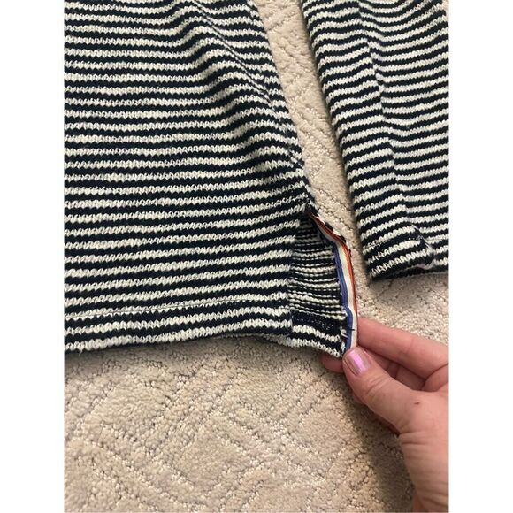 Sundry Anthropologie Coastal Nautical Striped LOCALS ONLY Embroidered Sweater - Picture 4 of 6